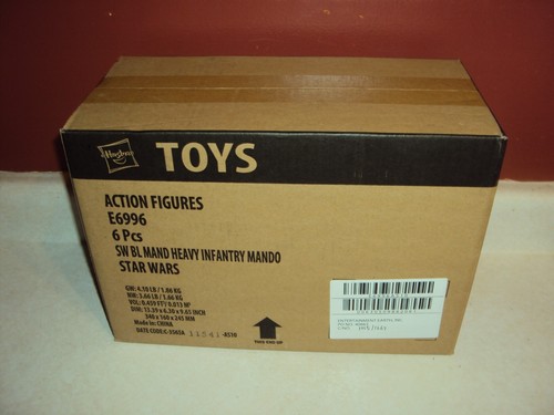STAR WARS HEAVY INFANTRY MANDALORIAN SEALED CASE OF 6 BLACK SERIES 6" FIGURES - Picture 1 of 2