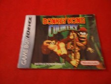 Donkey Kong Country Nintendo Game Boy Advance Instruction Manual Booklet ONLY