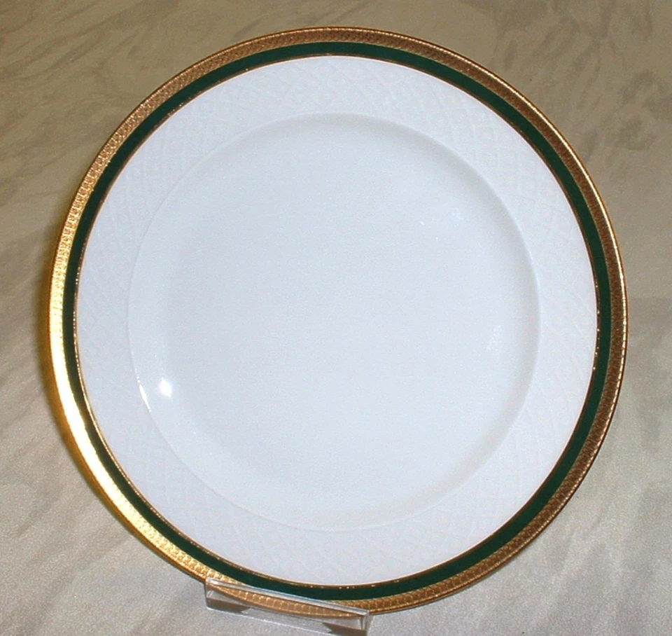Seltmann Weiden ANNABELL Grün Gold ~ Kuchenteller 19 cm (Teller / Dessertteller) - Bild 1 von 1