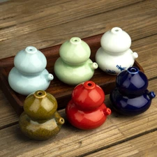 Gourd Shaped Porcelain Water Dropper Container for Calligraphy Painting Supply