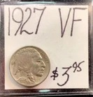1927 Buffalo Nickel VF. ENN Coins
