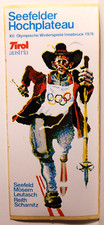 1976 Innsbrock Austria Olympics Walter Potach 5x2in STICKER Decal Vinyl Souvenir