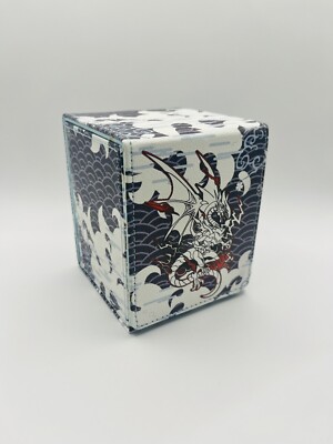 Yugioh Card Deck Box TCG Blue Eyes White Dragon Seto Kaiba Fits 100 Cards