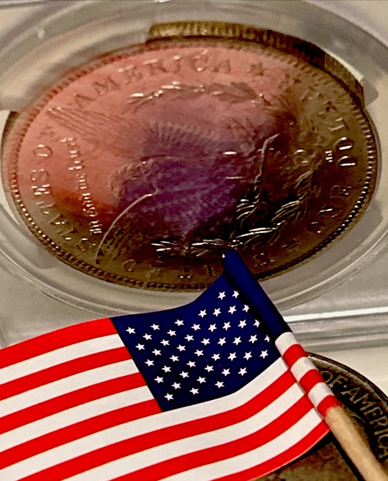 1878-CC PQ Silver $ PCGS Uncirc Gold Shield MS, Very slight scr bright BU D708 - Image 2 of 4