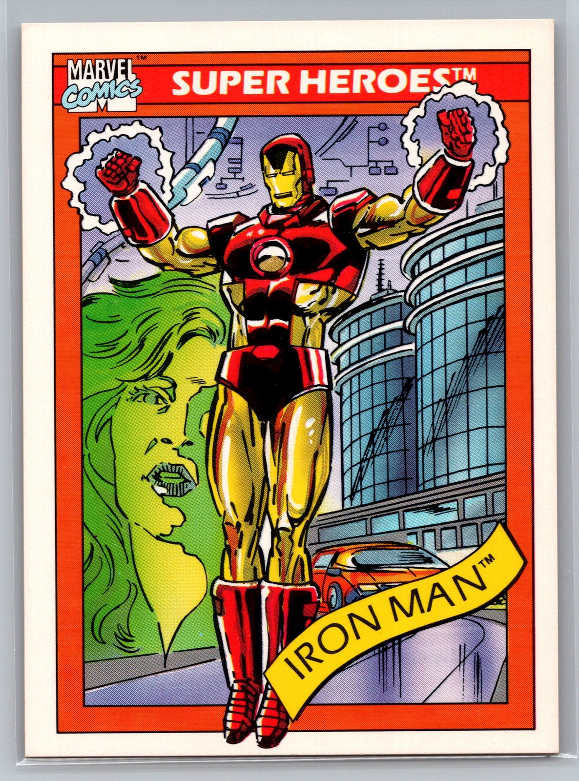 1990 Impel Marvel Universe #42 Iron Man