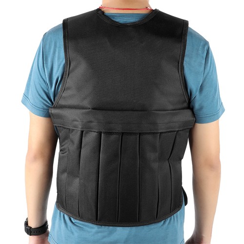 Sports Exercise Fitness Weighted Vest Training Waistcoat 20KG Loading (Black Hot - Picture 5 of 12