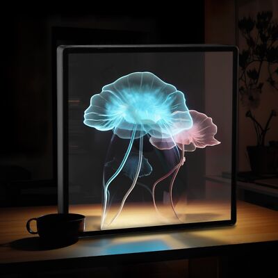 3D Holographic Projector LED Hologram Fan with Protective Cover for Advertising