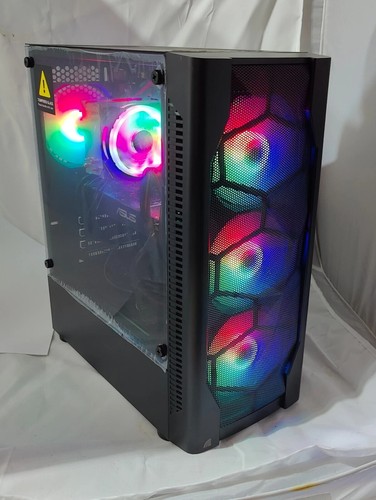 RGB Gaming PC Desktop RYZEN 5 5500 16GB RAM 512GB NVMe 6 Core CPU Nvidia GTX1070 - Afbeelding 5 van 10
