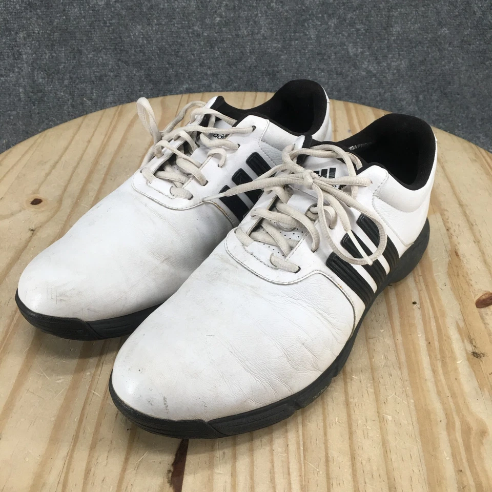 Adidas Shoes Mens 11 Innolux 2.0 Golf Sneakers 816395 White Leather Slip On - Image 3 of 4