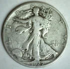1927 S Walking Liberty Silver Half Dollar 50c US Type Coin Fine Circulated SF