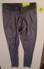 NEW All In Motion Men's Small Gray Fitted Tights - Workout Pants