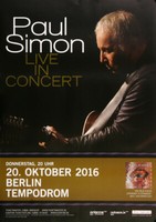 Paul Simon - Live In Concert , Berlin 2016 | Konzertplakat | Poster