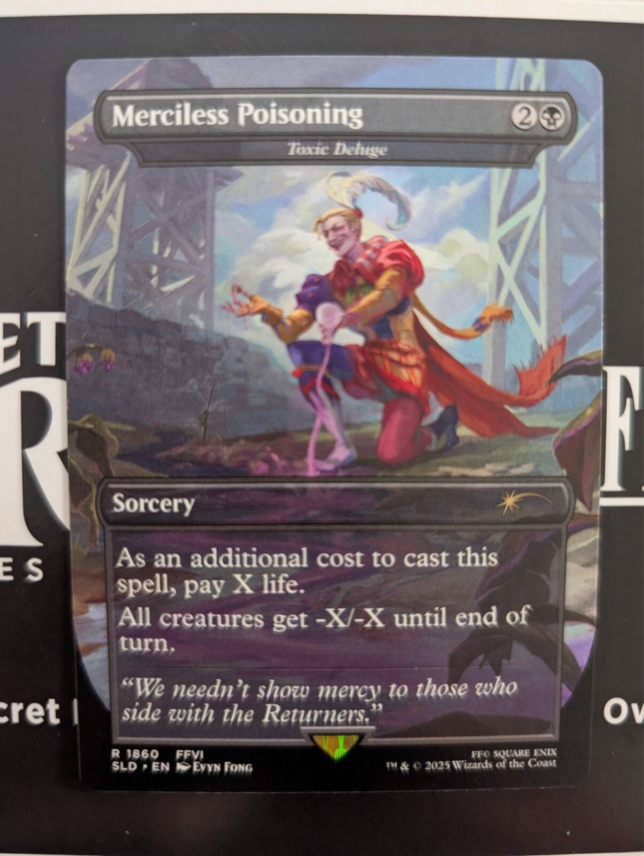 Merciless Poisoning NONFOIL MTG Final Fantasy Secret Lair Game