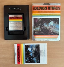 ATARI 2600 - DEMON ATTACK IMAGIC SILVER BOX  ** FREE POST AUS **