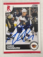 Atlanta Thrashers CHRIS THORBURN Signed Card