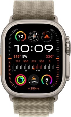 NEW OEM - Apple Watch Band Alpine Loop (49mm) Ultra/Ultra 2 Olive 
