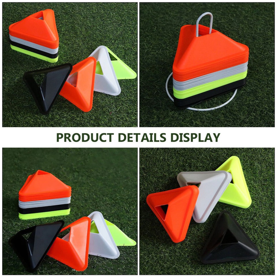 20 Pcs Soccer Cones Triangle Triangles Football Training Disc Child eBay