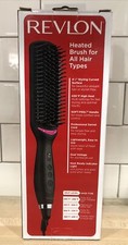 REVLON Hair Straighten Heated One-Step Shine Styling Brush FACTORY SEALED