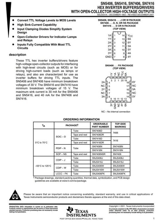 Inverters Ic Cd40106Be Texas Instruments At Best Price In Mumbai | Mascot System - Foto 9