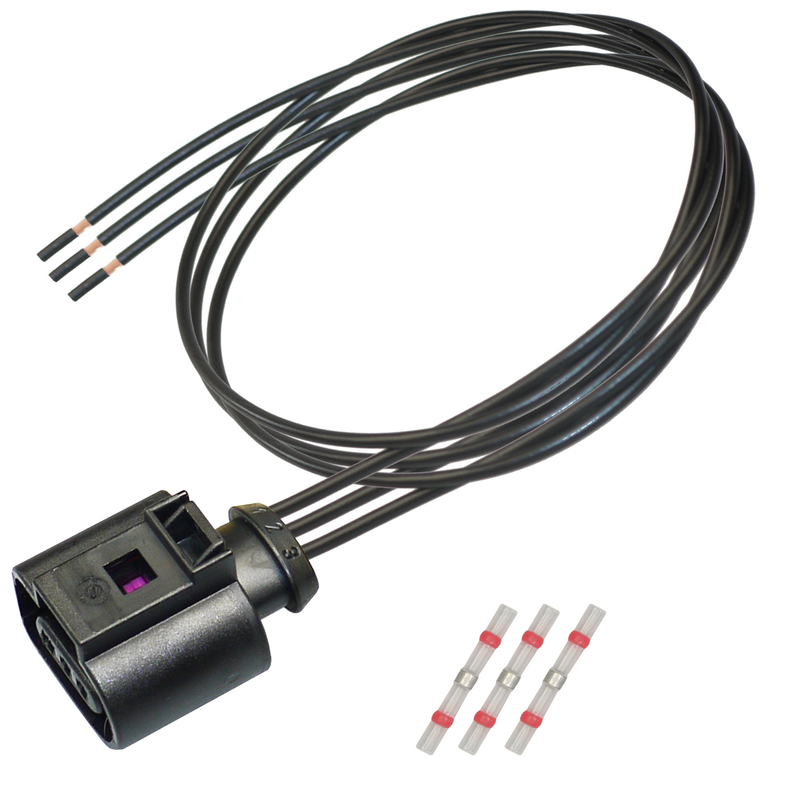 Stecker Set VW 1J0973803 / 1J0973703 Reparatursatz 3-pol Kabelsatz ...