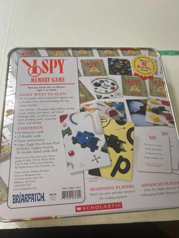 Vintage I Spy Memory Game by Briarpatch - Complete Scholastic Picture Riddle - Image 3 of 3