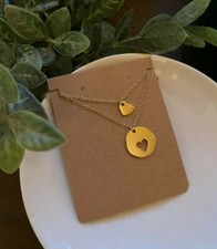 Best Friends Layered Hearts Necklaces Set