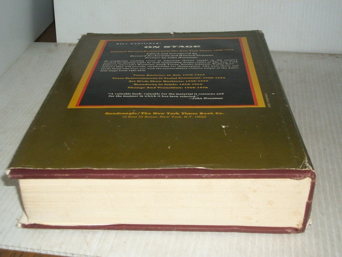 The New York Times Directory of the Theater (FC57-4-JV1486) | eBay