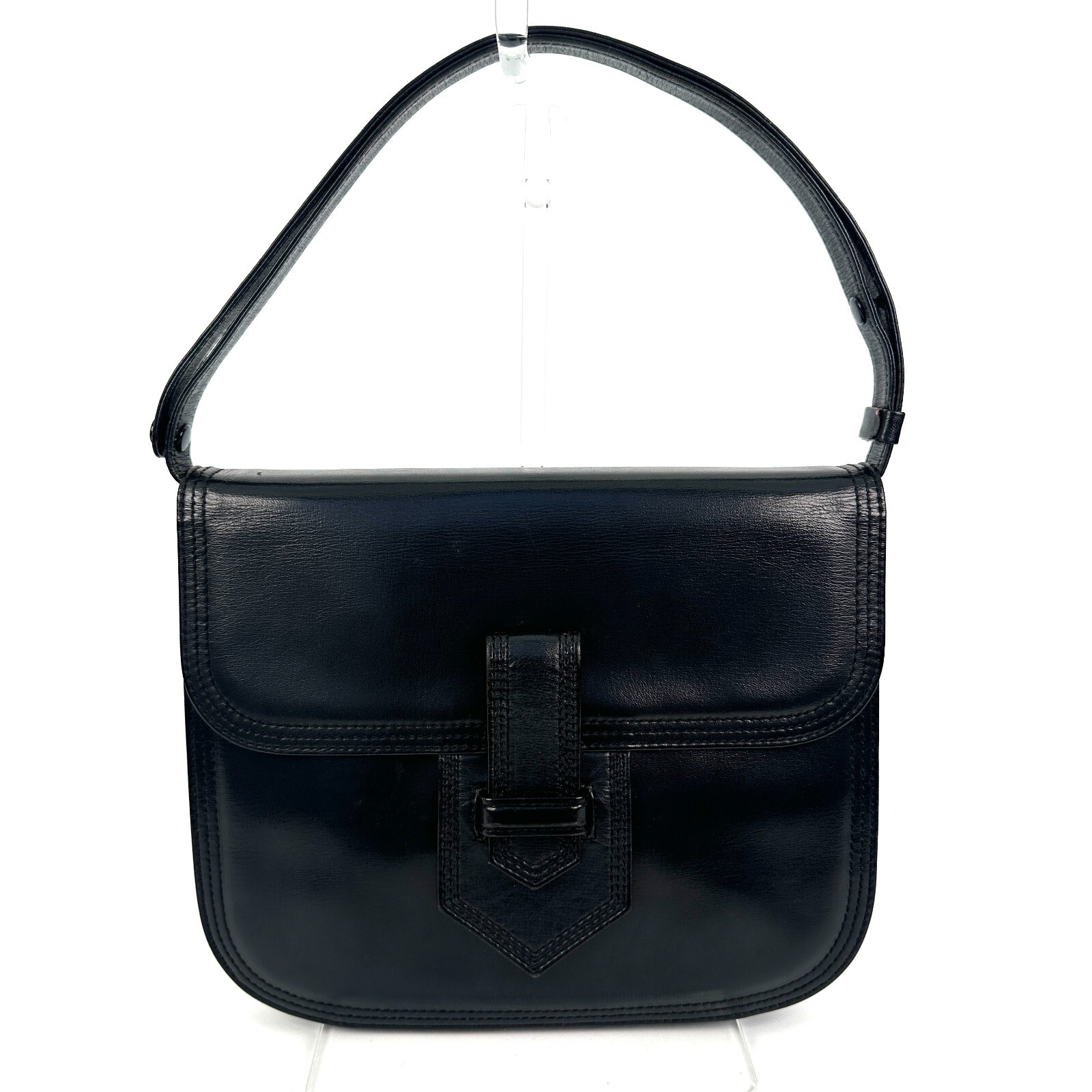 Borsa a tracolla YSL Saint Laurent in pelle nera autentica dal Giappone 0049
