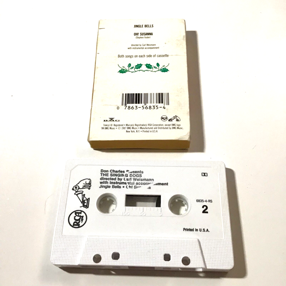 The Singing Dogs Jingle Bells (Cassette Single 1987) Christmas