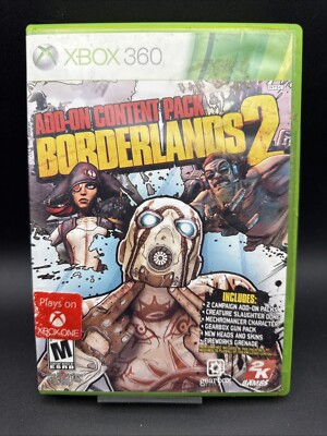 Borderlands 2: Add-on Content Pack for Xbox 360 CIB Complete w/ Manual Tested