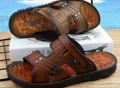 Men's Summer Sandals - Beach Slippers with Hole Design