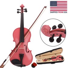 High Quality 4/4 Full-Size Acoustic Violin Fiddle with Violin Case Bow Rosin USA