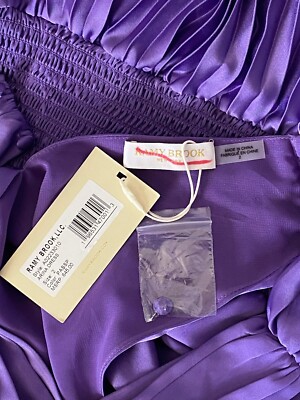 Ramy Brook Arina Halter Neck Pleated Maxi Dress size 2 | eBay