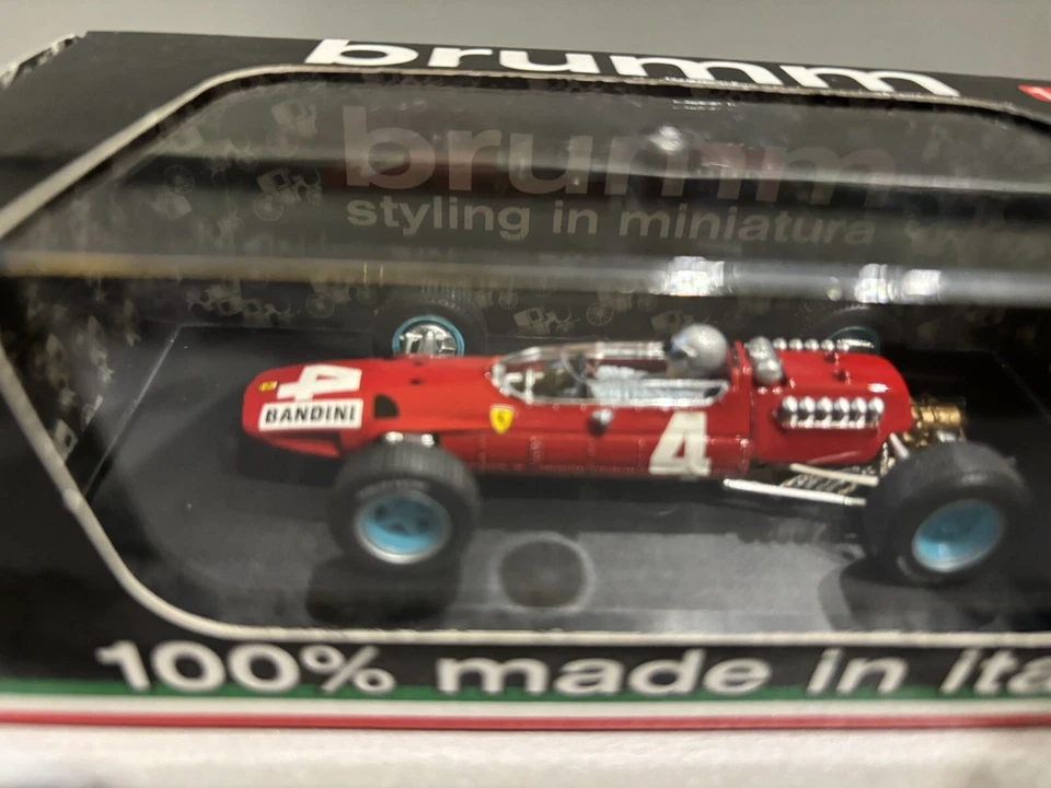 Brumm R297-CH Ferrari 512 F1 Gp Italia 1965 4^Bandini #4 Con Pilota - Immagine 2 di 4