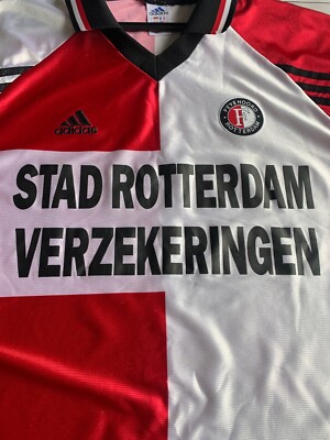 Feyenoord Rotterdam 1998 - 1999 Home football shirt jersey Adidas