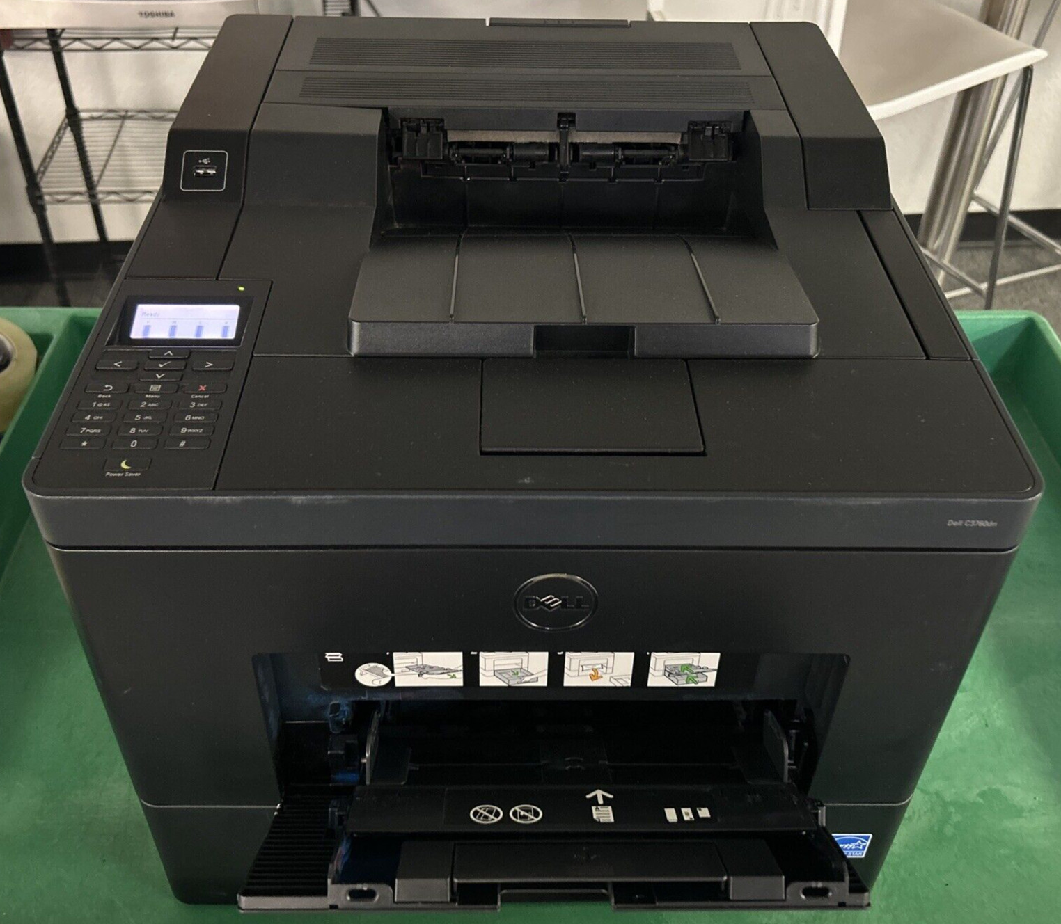 DEFECTIVE Dell C3760DN Color Laser Printer Full Toner G3D