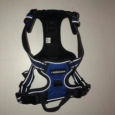 rabbitgoo No Pull Dog Harness Adjustable Reflective Control Handle Medium Blue