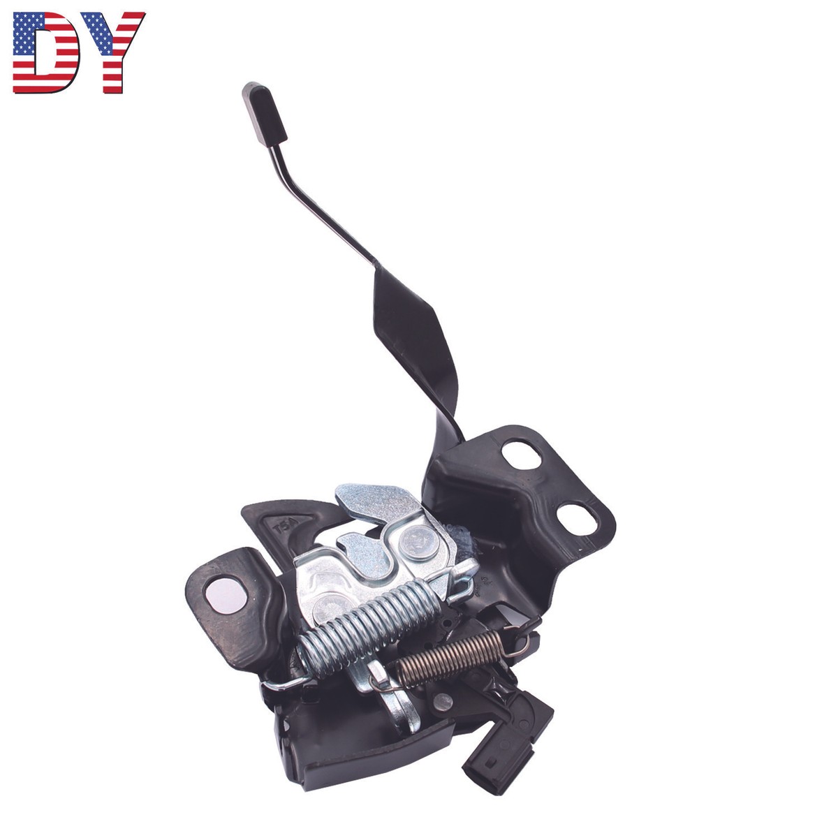 Front Hood Lock Latch Assembly W/Alarm Fit for 15-17 Honda Fit 1.5