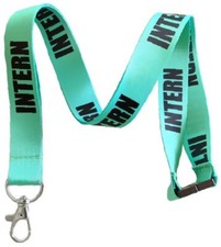 INTERN Break Away Lanyard Id Badge Holder Keychain By Execucat