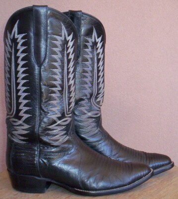 Lizard Skin, Cowtown Cowboy Boots, Size 