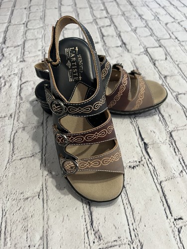 NEU!! L'Artiste by Spring Step Damensandale mit Burbandale-Absatz Größe 8,5 - Bild 14 von 15