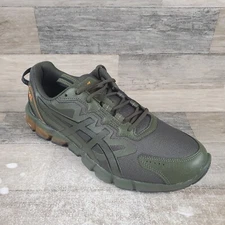 Asics Gel-Quantum 90 Mens Shoes Sz 9 Athletic Running Olive Canvas Black Sneaker