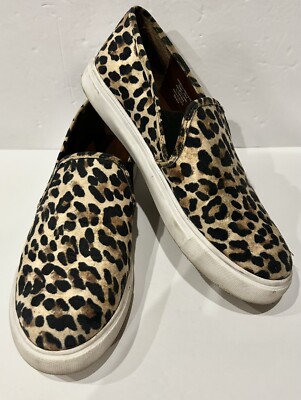 Steve Madden Safary Slip On Shoes Size Cheetah Girl Leopard