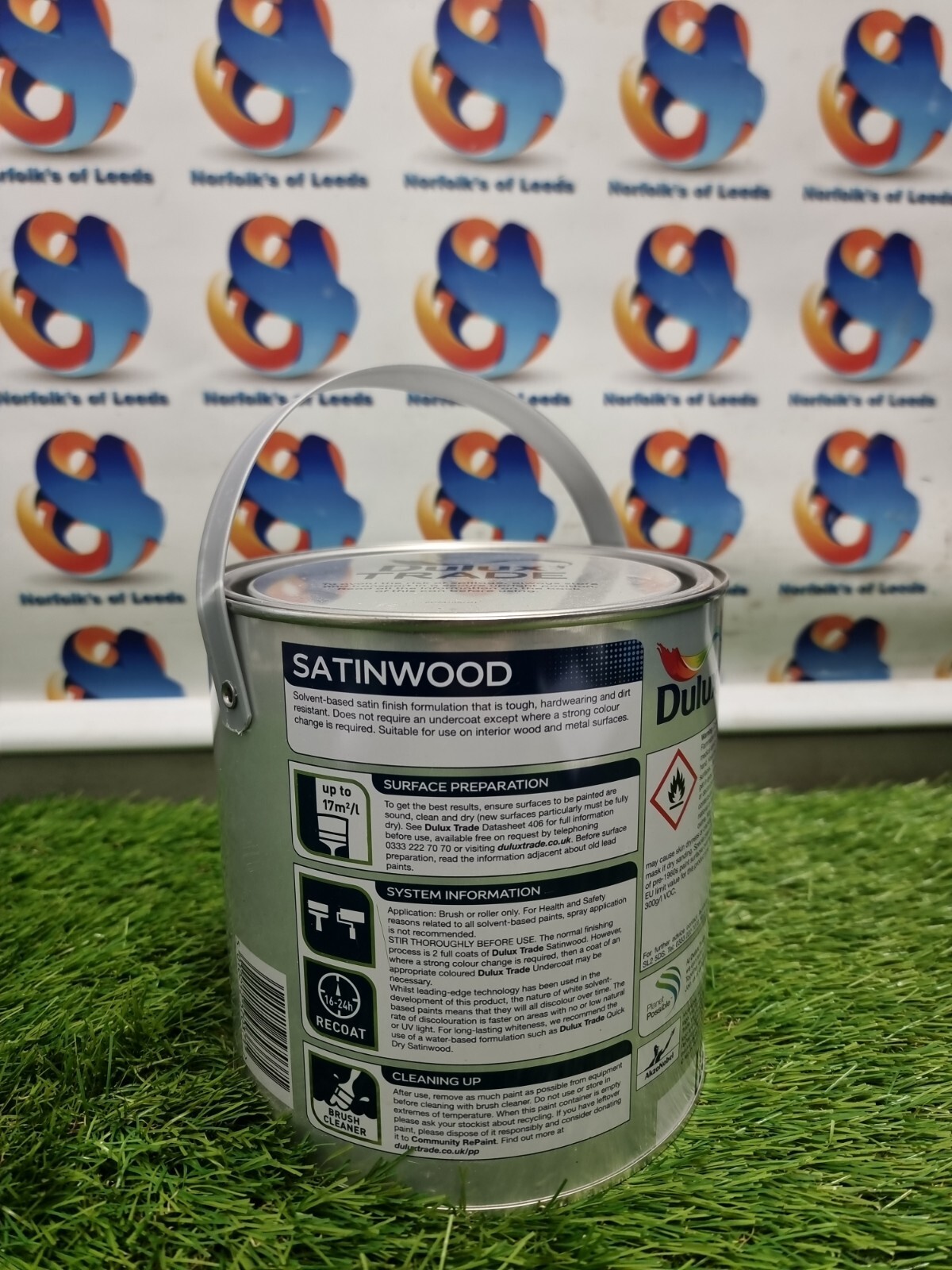 Dulux Trade Satinwood Paint Pure Brilliant White 2.5L M eBay