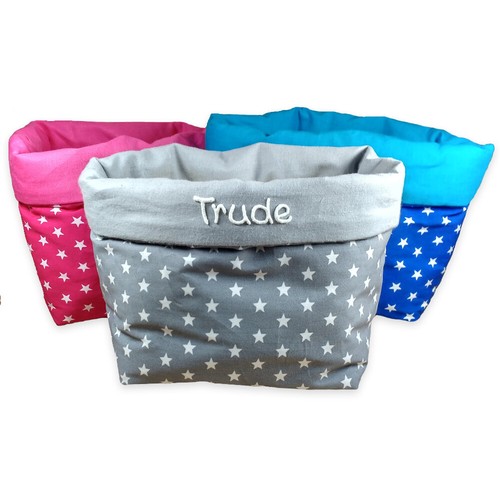 Utensilo Sterne mit Namen Aufbewahrungskorb Kinderzimmer Badezimmer Stoffbox - Bild 1 von 6