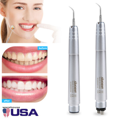 Dental Ultrasonic Air Perio Scaler Handpiece 2/4 Holes+3 Tips /5*scaling tips ns