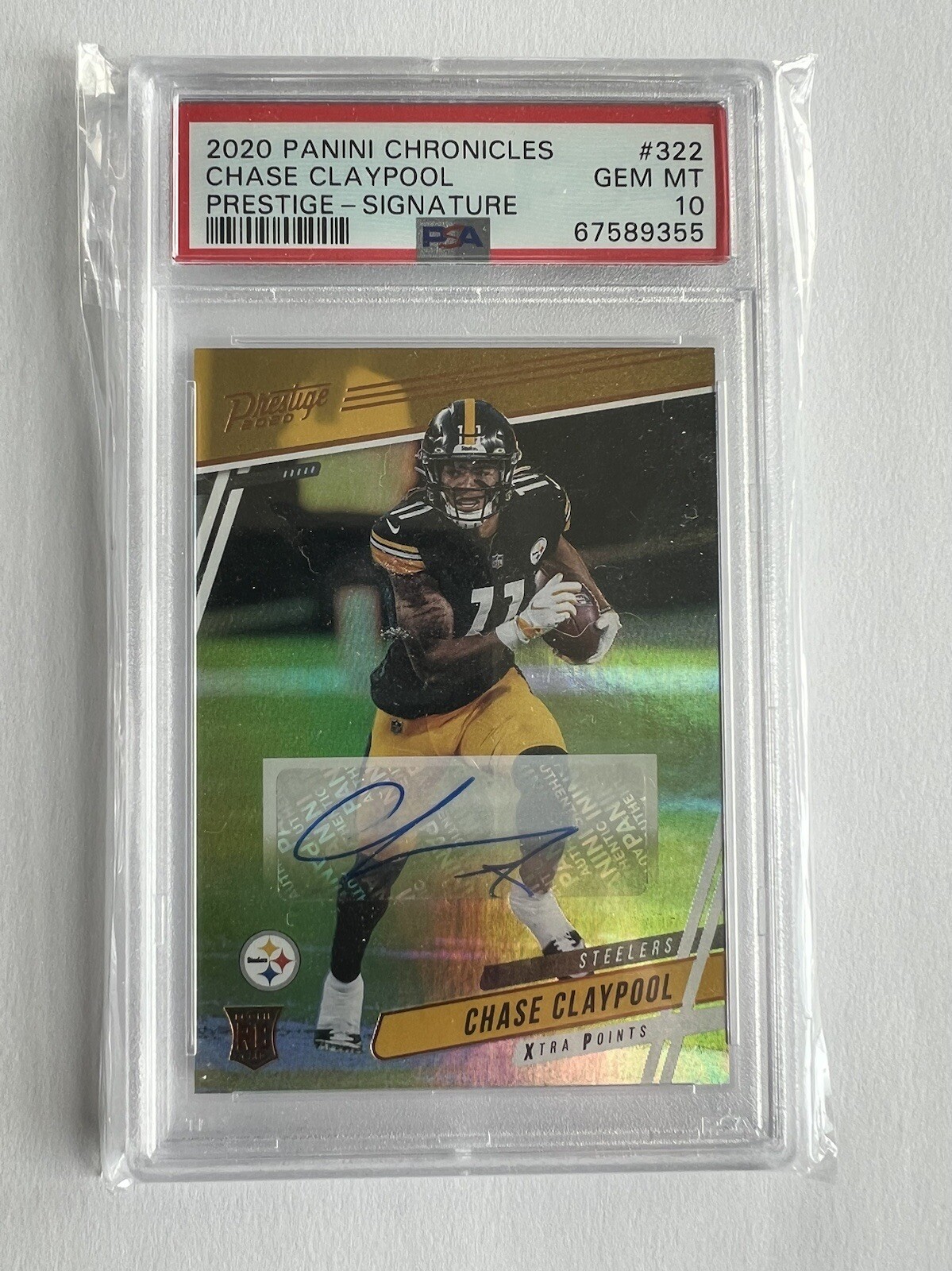 Chase Claypool Panini Chronicles Prestige #322 Signature