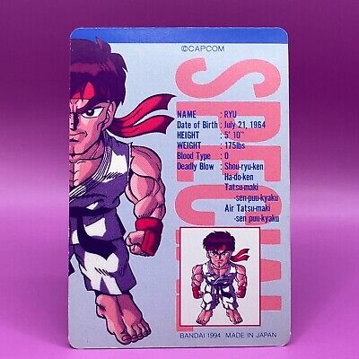 Ryu Street Fighter 2 TCG Carddass Super Famicom Video Game Card Japanese JP  4