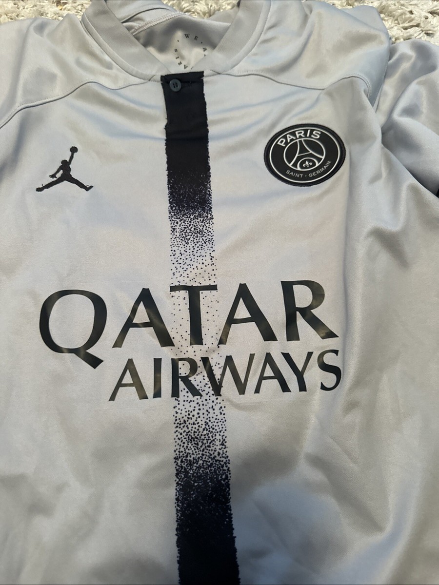 CL優勝！レア　美品　公式PSG jordan メッシ#30 130-140cm 2021/22 PSG Fourth UCL Jersey #30 Messi Large Jordan Paris