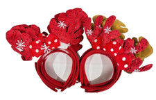 Bundle 12 PCS Value Pack Christmas Headband. Red/Brown, School Gift